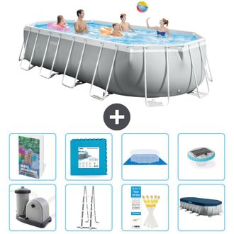 Intex Piscina Prism Frame Oval - 610x305x122 Cm - 9-piezas S674