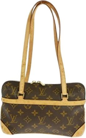 Louis Vuitton Pre-owned Shoulder Bags, female, Brown, Size: ONE SIZE Pre-owned Vintage coussin bag