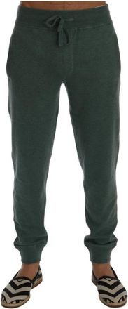 Dolce & Gabbana Groene Cashmere Trainingsbroek - Heren - Sweatpants - Groen - S - Kasjmier - Broeken