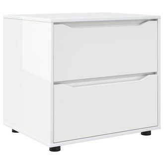 vidaXL Vidaxl Armadio 60 X 48 X 57 Cm Legno Ingegnerizzato Bianco Lucido