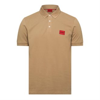 HUGO BOSS Hugo Mens Short Sleeve Polo Shirt in Medium Beige - Size X-Large
