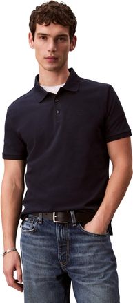 Calvin Klein Jeans Mens SS Classic Monogram Polo LV04RD255G Polos, Blue (Dark Sapphire), M