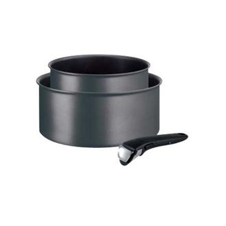 T-fal Juego De 2 Cacerolas Antiadherentes Negras De 16/20 Cm - L6859202 Tefal