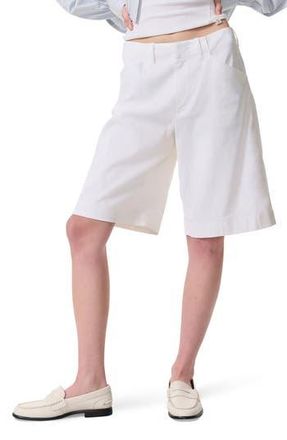 Rag & Bone Banks Linen Blend Walking Shorts in White at Nordstrom Rack, Size 12