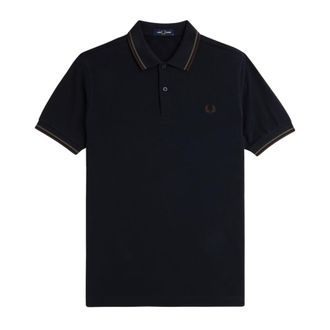 Fred Perry Hombre, Camisetas, Negro, Talla: XL