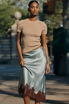 Maeve Short-Sleeve Cashmere Sweater