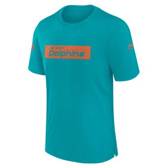 Nike Miami Dolphins Sideline Player Nike Mens Dri-FIT NFL T-Shirt in Green | 02FF3GT9P-B73