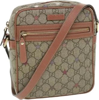 Gucci Pre-owned Plastic Cross Body Tas - Dames - Vintage Schoudertas - Beige - ONE Size - Vintage
