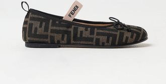 Fendi Ballerina FF in misto cotone con monogram jacquard