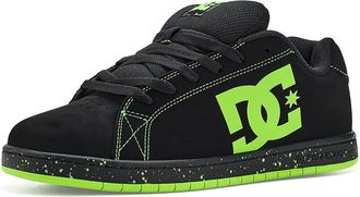 DC Gaveler Casual Low Top Skate Shoes Sneakers Mens Shoes Black/Lime Green : 10.5 D - Medium, Textile/Leather