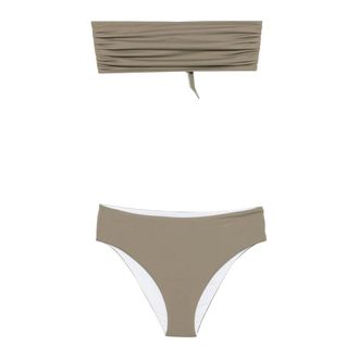 Fisico Bikinis, female, Beige, Size: L Reversible Bicolor Bandeau Bikini