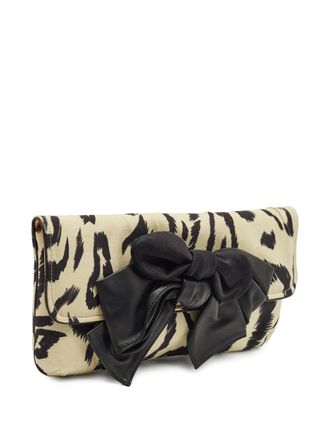 Chlo&eacute; Clutch met strikdetail - Beige