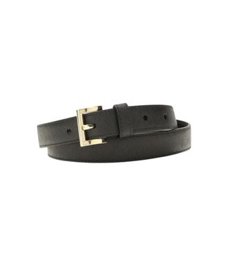Prada Black Logo Buckle Belt