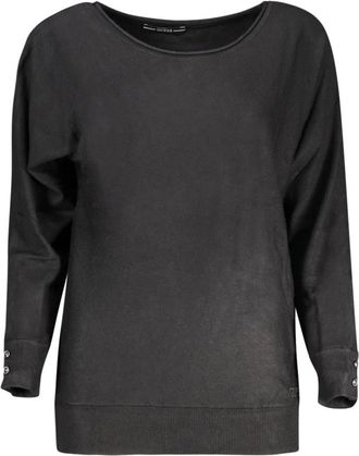 Guess Rondgebreide trui - Dames - Ronde hals truien - Zwart - M - Truien & Vesten