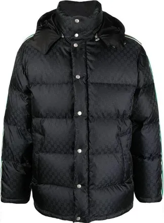 Gucci GG Nylon Jacquard Jacket With Web Black 715519-Z8A50-1043
