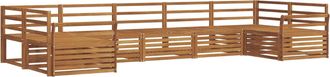 vidaXL Conjunto De Sof&aacute;s De Exterior 7 Uds. Natural Vidaxl