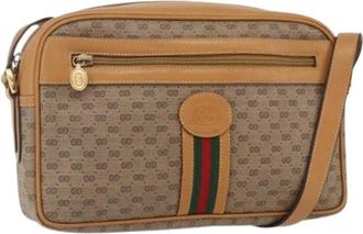 Gucci Pre-owned Plastic Cross Body Tas - Dames - Vintage Schoudertas - Beige - ONE Size - Vintage
