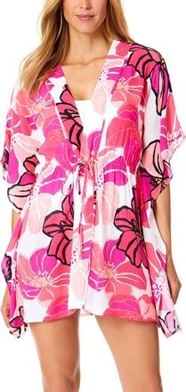 Anne Cole Tie Front Kaftan Cover-Up