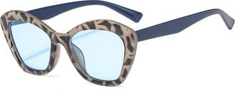 Generic Outdoor Men Driving Sunglasses Vacation Commuter Women Decorative Sun Glasses(Blue)