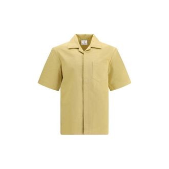 Casablanca Cream Cotton Shortsleeve Mens Shirt