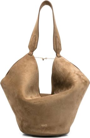 Khaite Borsa a spalla in pelle scamosciata - Marrone