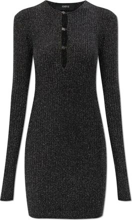 Amiri Jurk met lurexdraad - Dames - Kleedjes - Zwart - S - Kleedjes