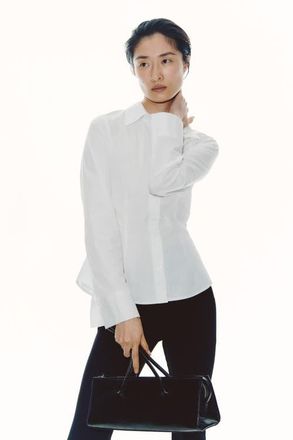 H&M Fitted Shirt in White at Nordstrom, Size X-Large