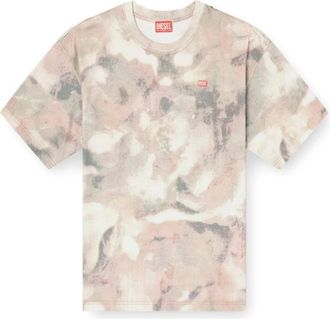 Diesel Camo T-shirt - Heren - T-shirts - Beige - S - Denim - Tops