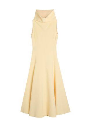 Jacquemus La Robe Triangle Crepe Midi Dress - Yellow Light - 38 (UK10 / S)