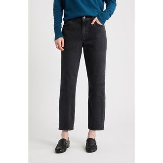 Nordstrom High Waist Slim Straight Leg Jeans in Union Wash at Nordstrom Rack, Size 25