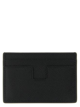 Tom Ford Calfskin Leather Card Case - Black