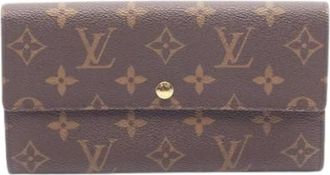 Louis Vuitton Pre-owned Wallets, female, Brown, Size: ONE SIZE Pre-owned Long wallet (bi-fold)