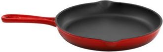 MegaChef Round 10.25 Inch Enameled Cast Iron Skillet in Red at Nordstrom
