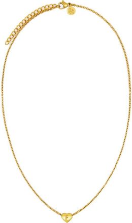 Petit Moments Dainty Heart Initial Pendant Necklace in Gold-F at Nordstrom