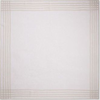 Gucci Lightweight Silk Jacquard Shawl, White, Silk