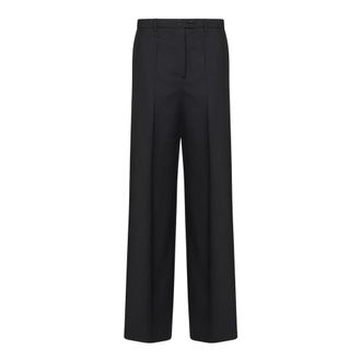 Jil Sander Dames, Broeken, Zwart, Maat: XS Wol
