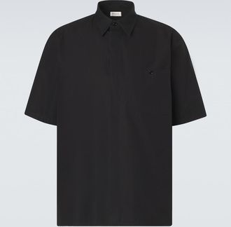 Saint Laurent Camisa de popel&iacute;n de algod&oacute;n
