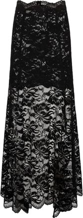 Paco Rabanne Flared maxi-rok - Zwart