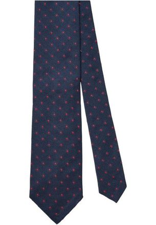 Robert Talbott Duvall Spot Grenadine Silk Necktie in Navy/red at Nordstrom