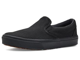 Vans Classic Slip-On Made For The Makers Slip Resistant Shoe - Series III Shoes Canvas Black/Gum : Mens 10.5 - Womens 12 Medium