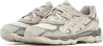 Asics Unisex Sneakers Gel-Nyc Cream-Oyster Grey Main: Leather; Sole: Rubber Trainers Cream/oyster