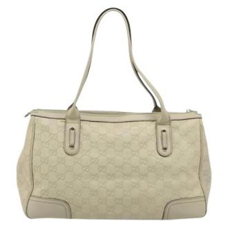 Gucci Pre-owned Canvas Shoulder Bag - Dames - Pre-owned - Beige - Maat: ONE Size