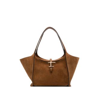 Tod's T Timeless Suede Tote Bag