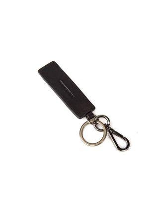 Momo Design Mens Keychain Black Genuine Leather Accessories - Keychains