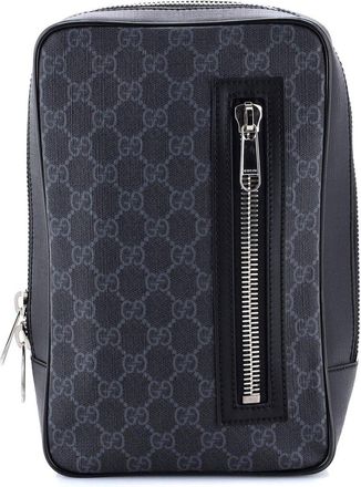 Gucci Soft Zip Sling Bag GG Coated Canvas Small (Authentic Pre-Loved)