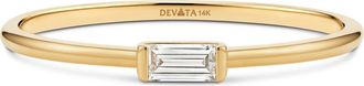 Devata Baguette Lab Grown Diamond Ring in 14K Gold in Yellow Gold at Nordstrom, Size 8