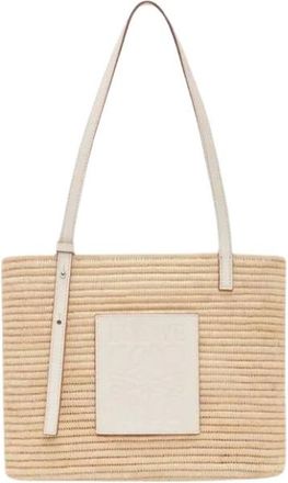 Loewe Tassen, Dames, Beige, ONE Size, Leer, Capazo Mand