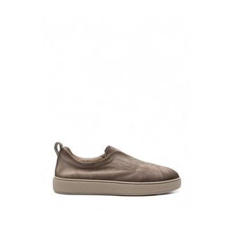 Santoni Victory Leren Veterschoen - Heren - Schoenen - Beige - Maat: 41 EU Leer