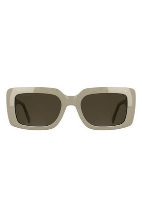 Kendra Scott Dira 55mm Rectangular Sunglasses in Cream at Nordstrom