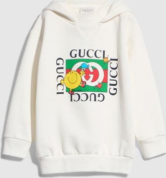 Gucci Kids - Cotton Sweatshirt With Print, White